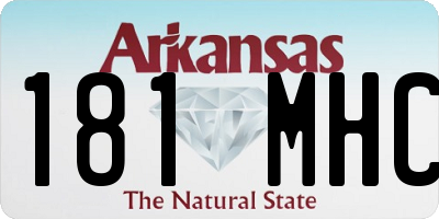 AR license plate 181MHC