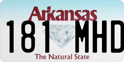 AR license plate 181MHD