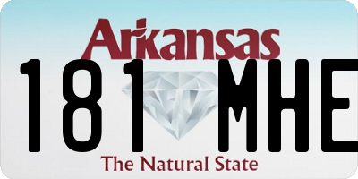 AR license plate 181MHE