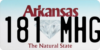 AR license plate 181MHG