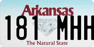 AR license plate 181MHH