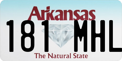 AR license plate 181MHL