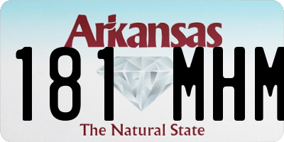 AR license plate 181MHM
