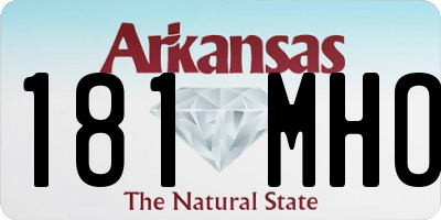 AR license plate 181MHO