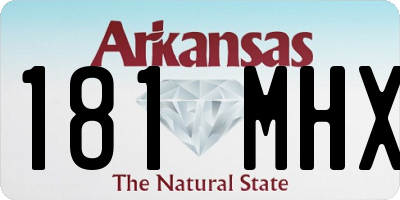 AR license plate 181MHX