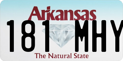 AR license plate 181MHY