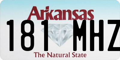 AR license plate 181MHZ