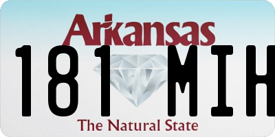 AR license plate 181MIH