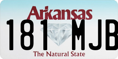 AR license plate 181MJB