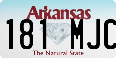 AR license plate 181MJC