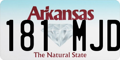 AR license plate 181MJD