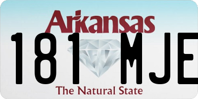 AR license plate 181MJE