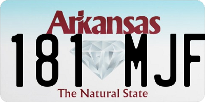 AR license plate 181MJF