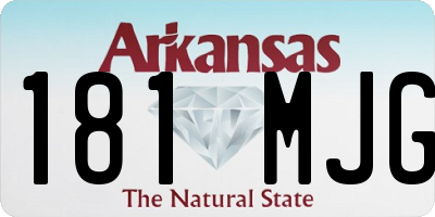 AR license plate 181MJG
