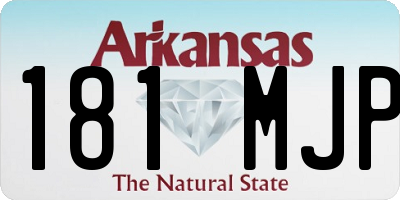 AR license plate 181MJP
