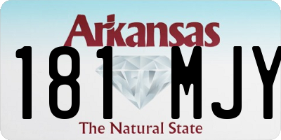 AR license plate 181MJY