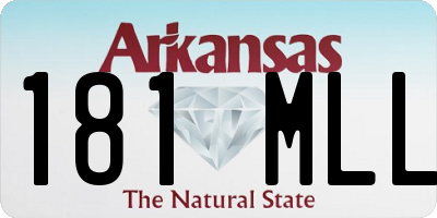 AR license plate 181MLL