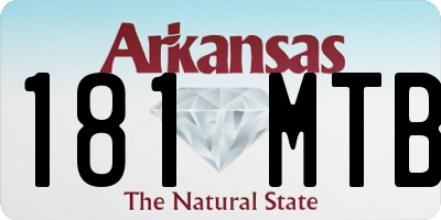 AR license plate 181MTB