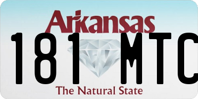 AR license plate 181MTC