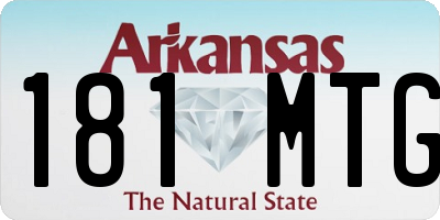 AR license plate 181MTG