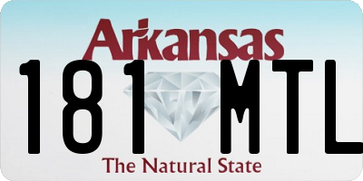 AR license plate 181MTL