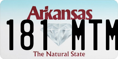 AR license plate 181MTM