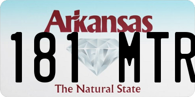 AR license plate 181MTR