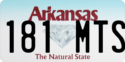 AR license plate 181MTS