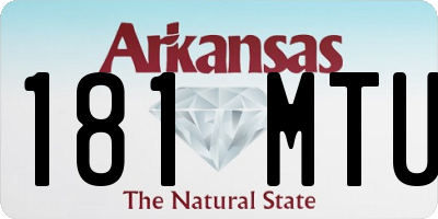 AR license plate 181MTU