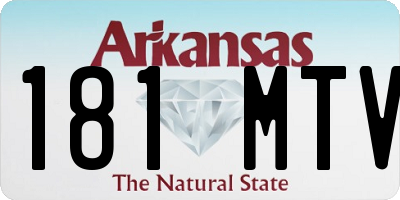 AR license plate 181MTV