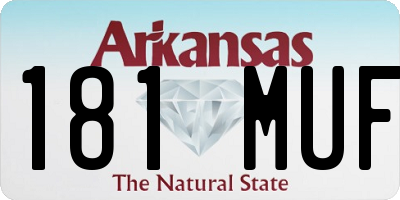 AR license plate 181MUF