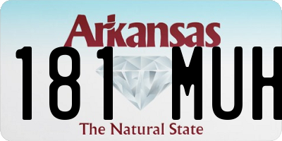 AR license plate 181MUH