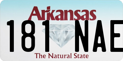 AR license plate 181NAE
