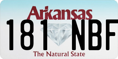 AR license plate 181NBF