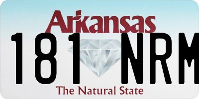 AR license plate 181NRM