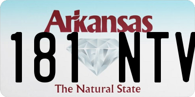 AR license plate 181NTV