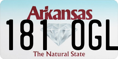 AR license plate 181OGL