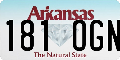 AR license plate 181OGN