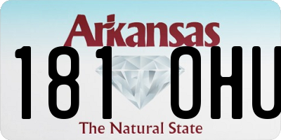 AR license plate 181OHU