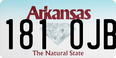 AR license plate 181OJB