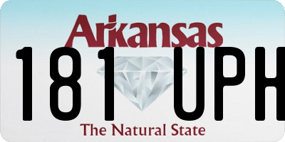 AR license plate 181UPH
