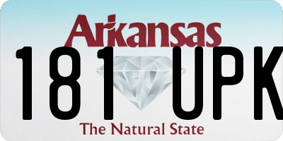 AR license plate 181UPK