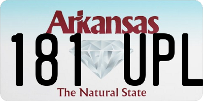 AR license plate 181UPL