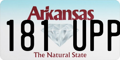 AR license plate 181UPP