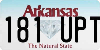 AR license plate 181UPT