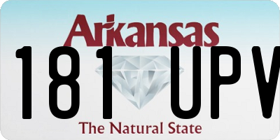 AR license plate 181UPV