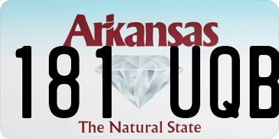 AR license plate 181UQB