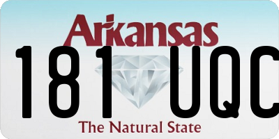 AR license plate 181UQC