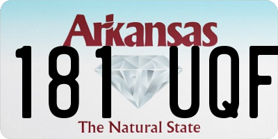 AR license plate 181UQF