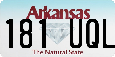 AR license plate 181UQL